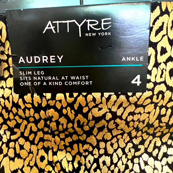 Gold/Black Leopard Design Pants - Picture 5 of 8